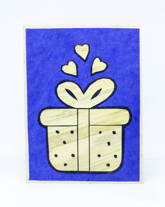 Birthday Gift Hand Carved Card