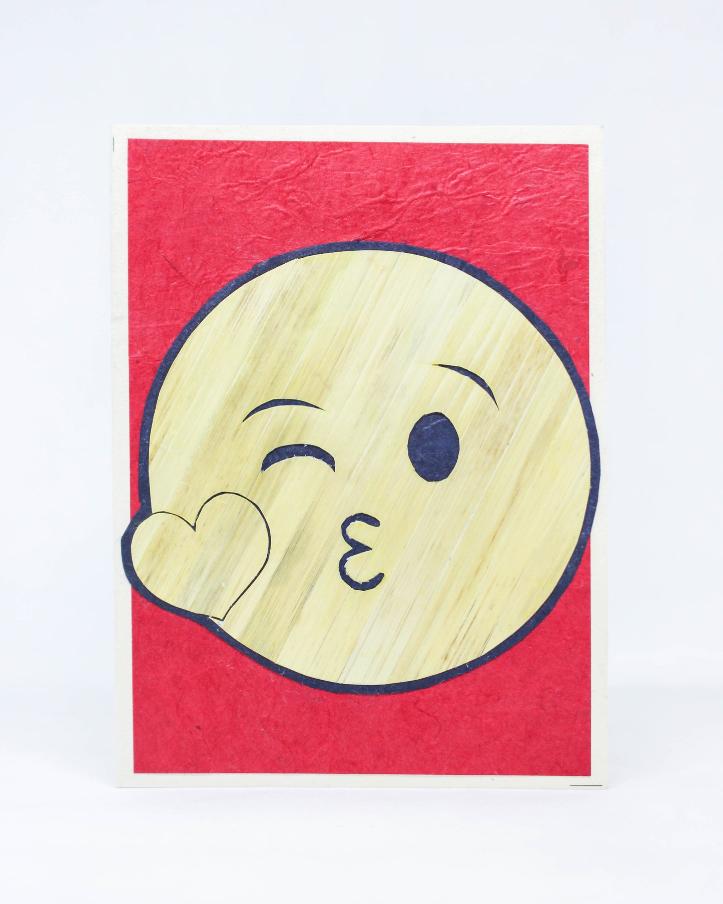 Emoji Hand Carved Card