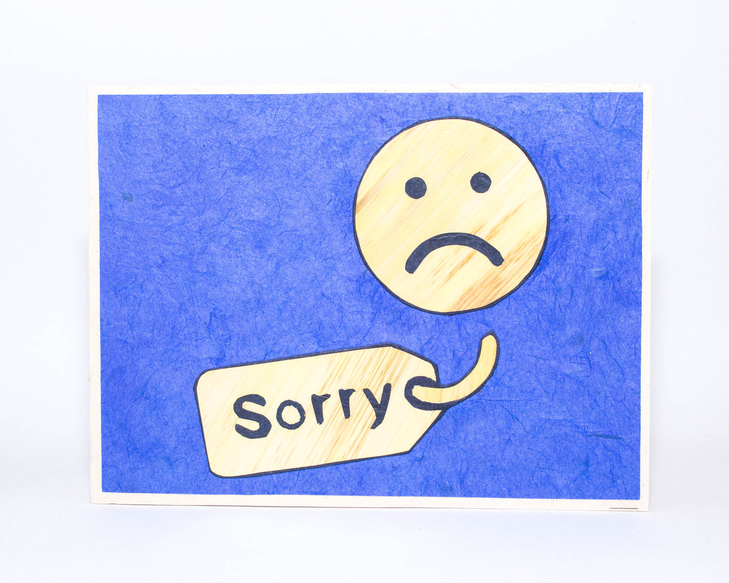 Sorry Hand Carved Card