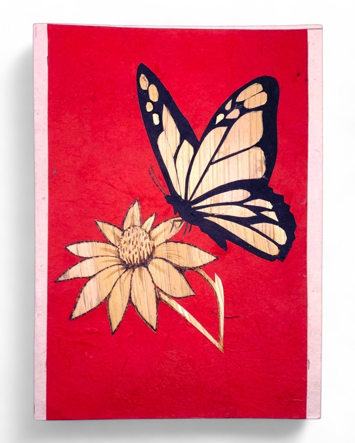Butterfly Handcarved Greeting Card