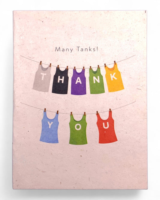 Many Tanks - Thank You Greeting Card