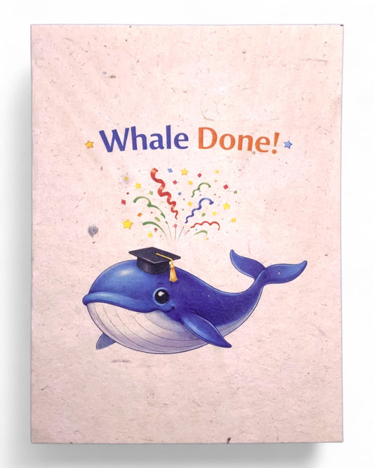Whale Graduation Greeting Card
