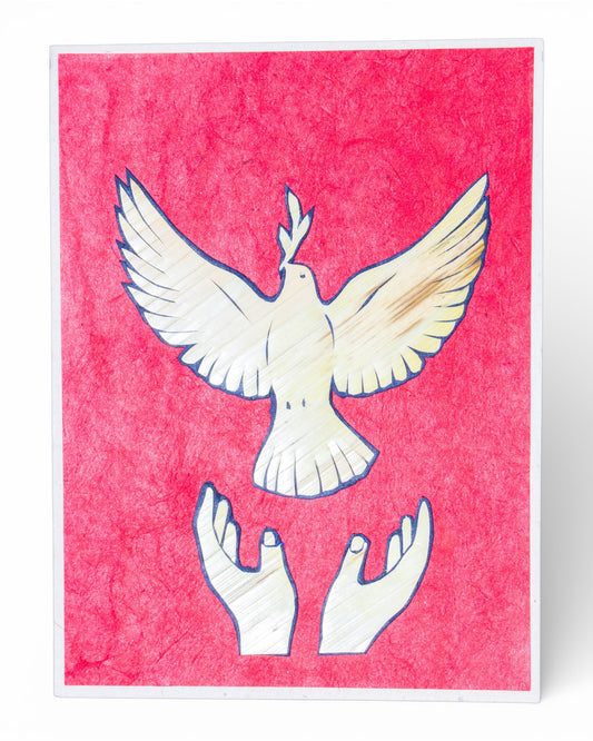 Free Bird - All Occasion Hand Carved Card