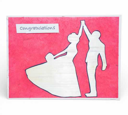 Couple Dance Hand Carved Card