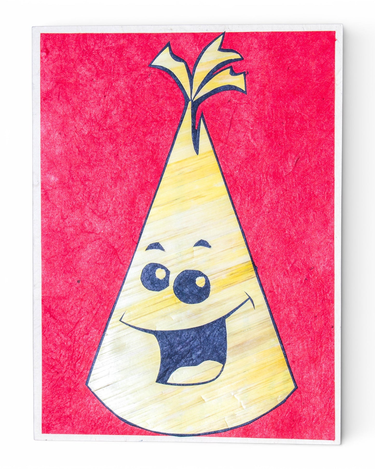 Birthday Cap Hand Carved Card