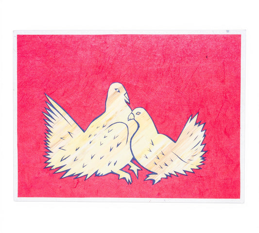 Peacock - All Occasion Hand Carved Card