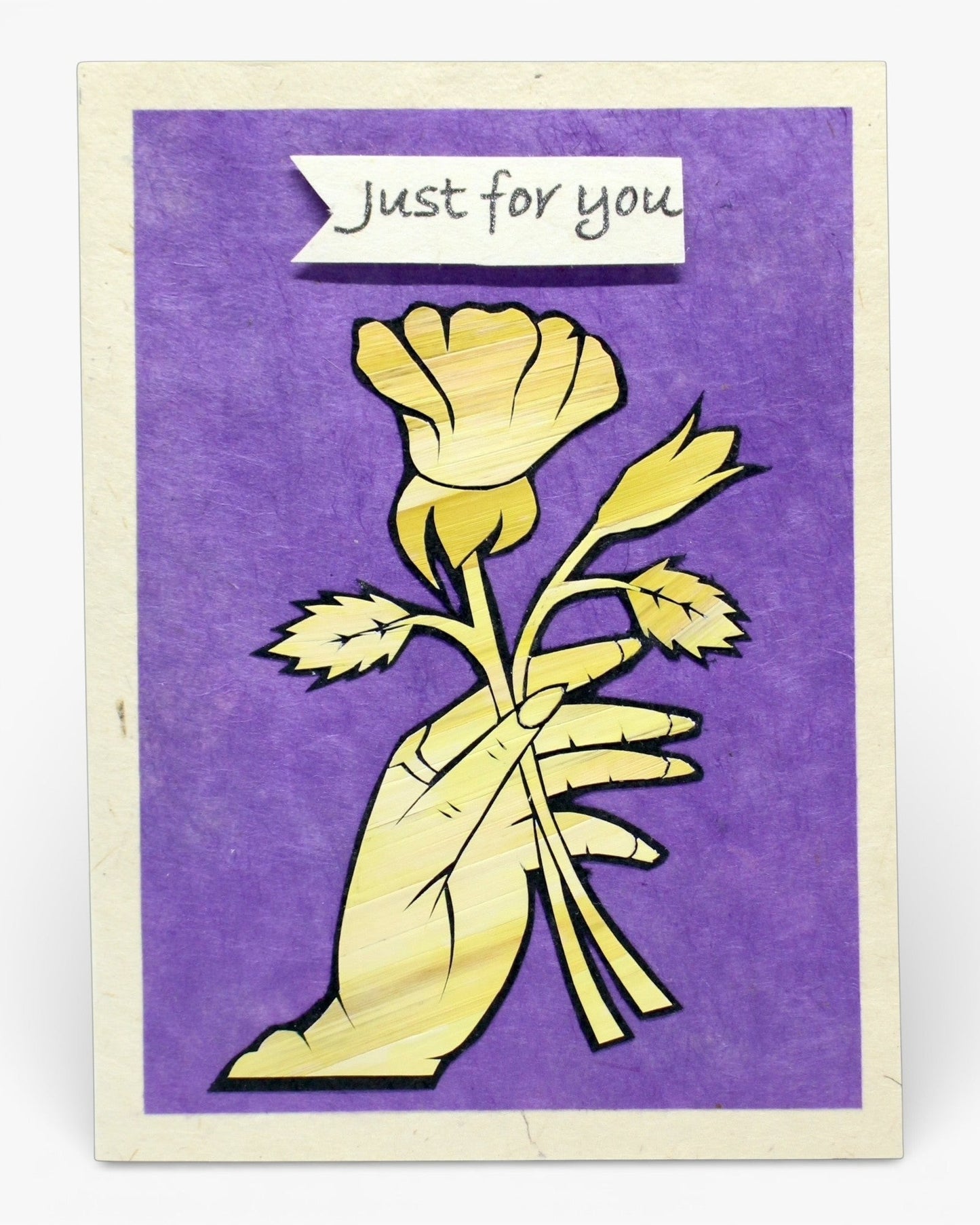 Just For You - Hand Carved Card