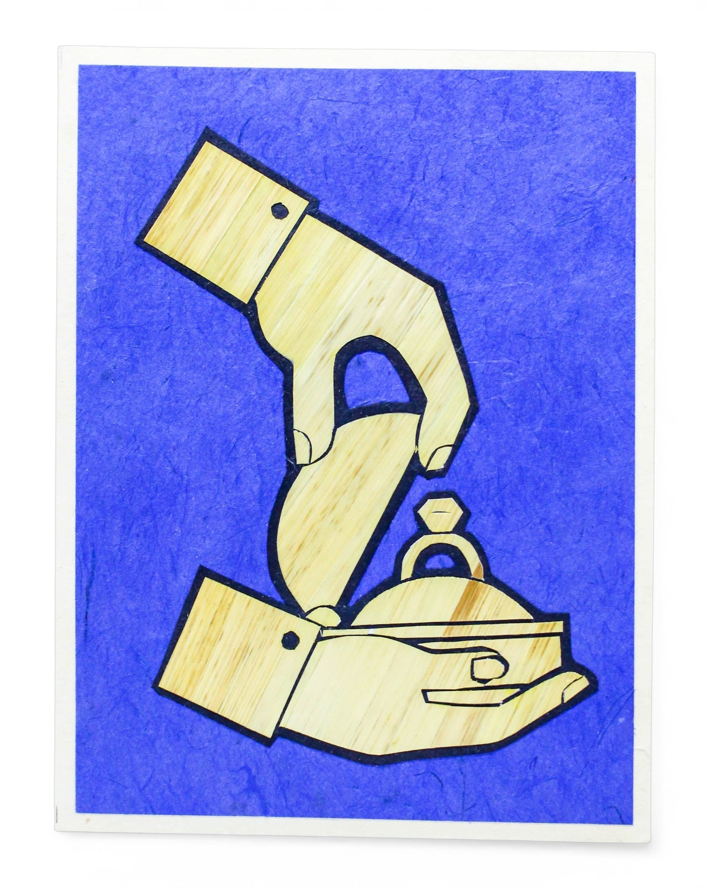 Engagement Ring Hand Carved Card