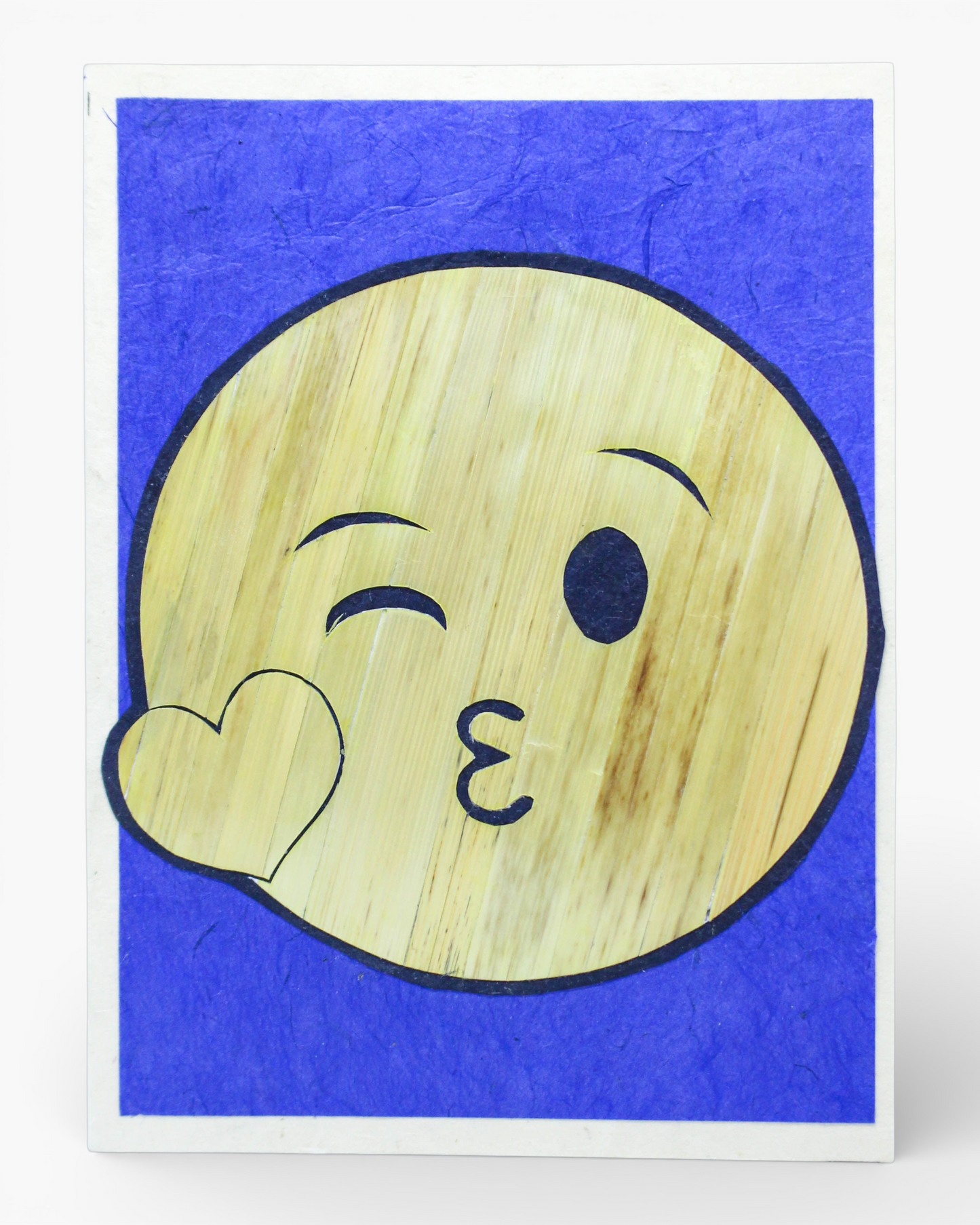 Emoji Hand Carved Card