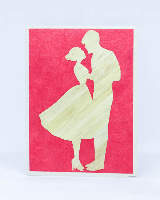 Couple Hand Carved Card