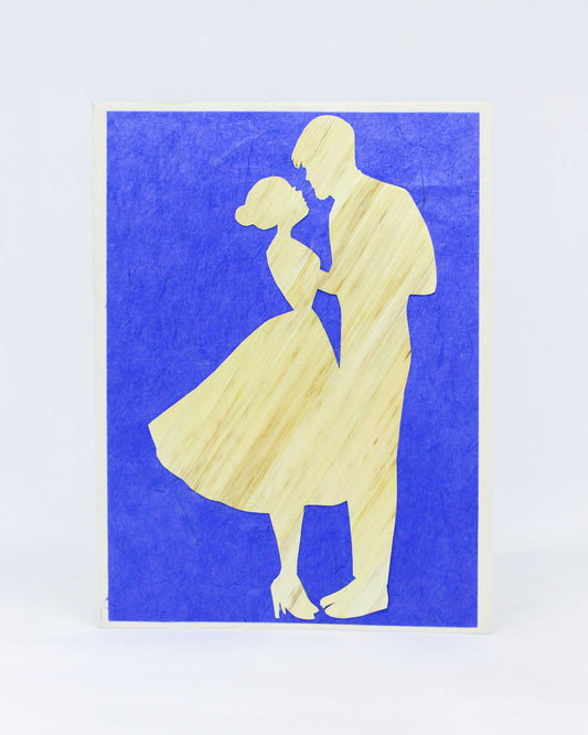 Couple Hand Carved Card