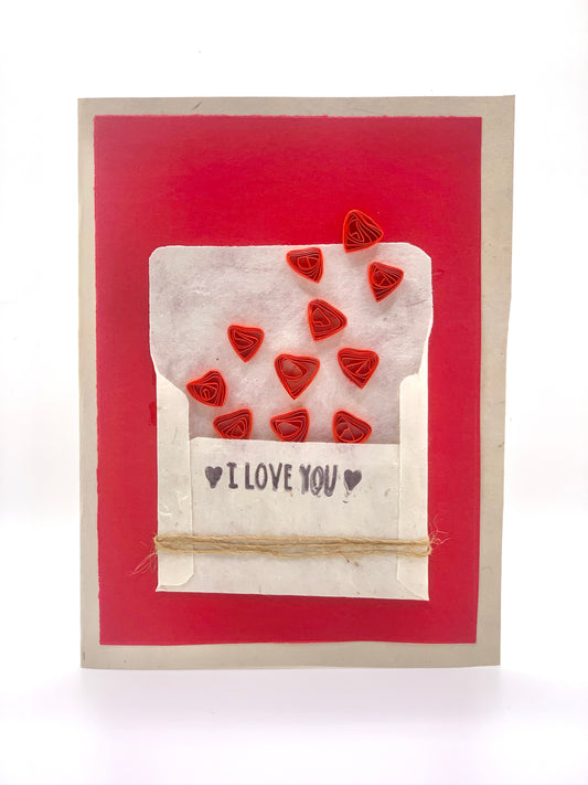 I Love You - Quilling Card