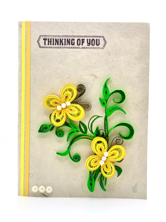 Thinking of You - Quilled Butterfly Card