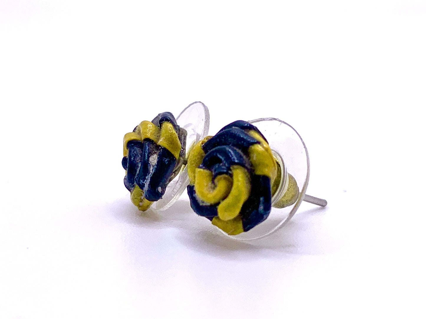 Black-Yellow Fuse Quilled Earring