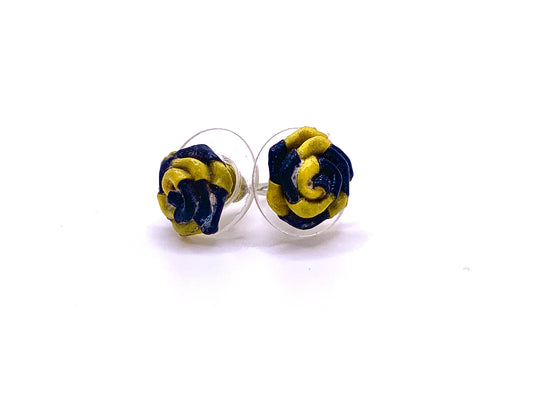Black-Yellow Fuse Quilled Earring