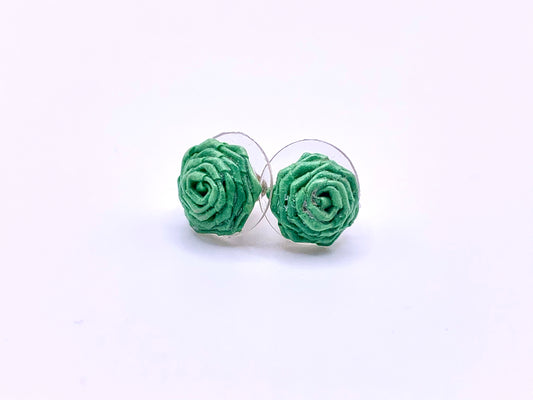 Green Quilled Earring