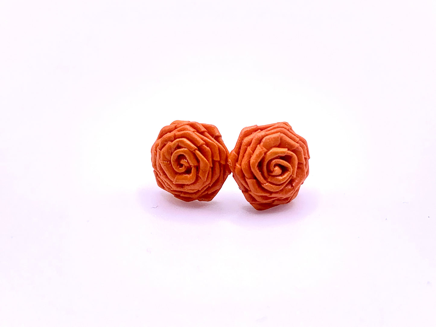 Orange Quilled Earrings