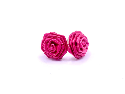 Pink Quilled Earrings
