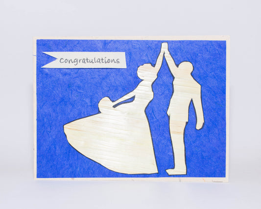 Couple Dance Hand Carved Card