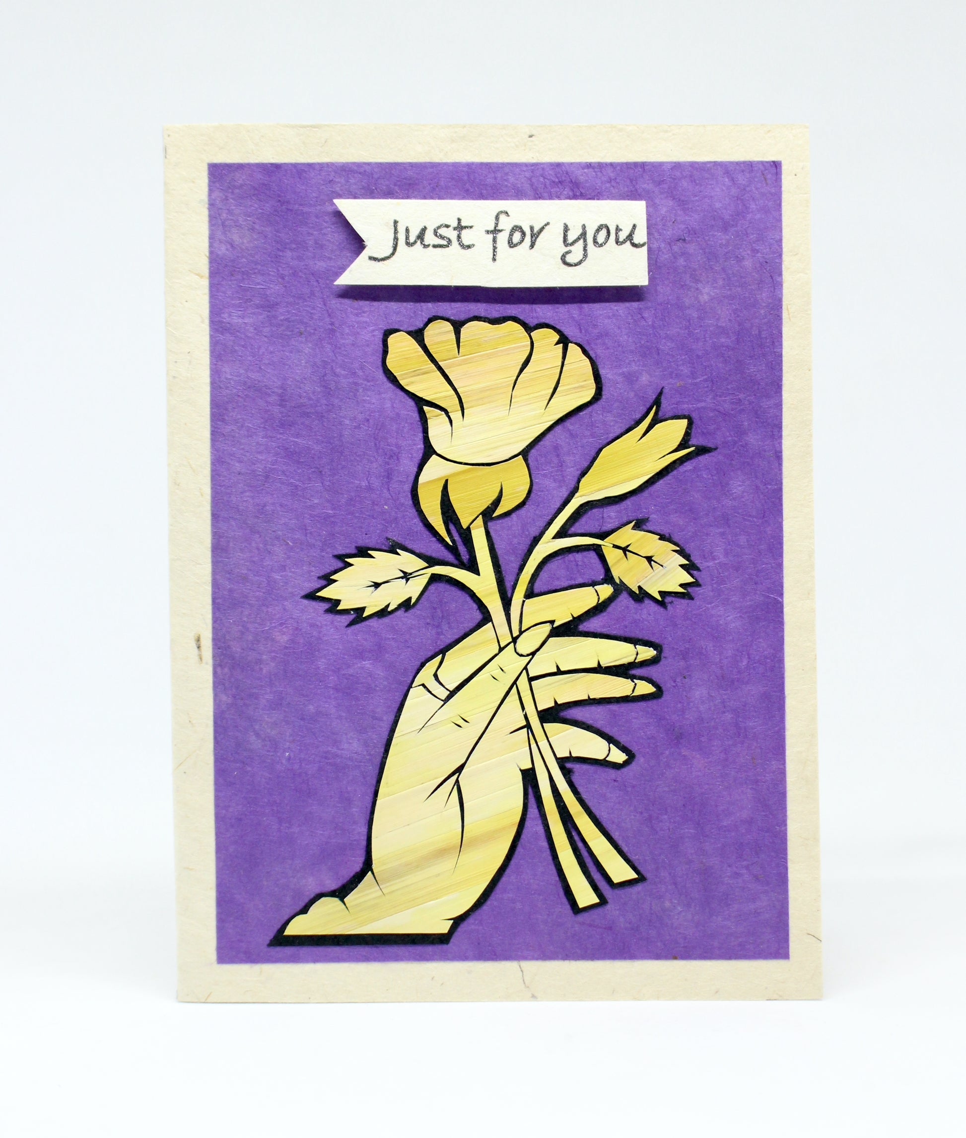 Just For You - Hand Carved Card